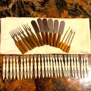 Vintage Appetizer Forks and Knives